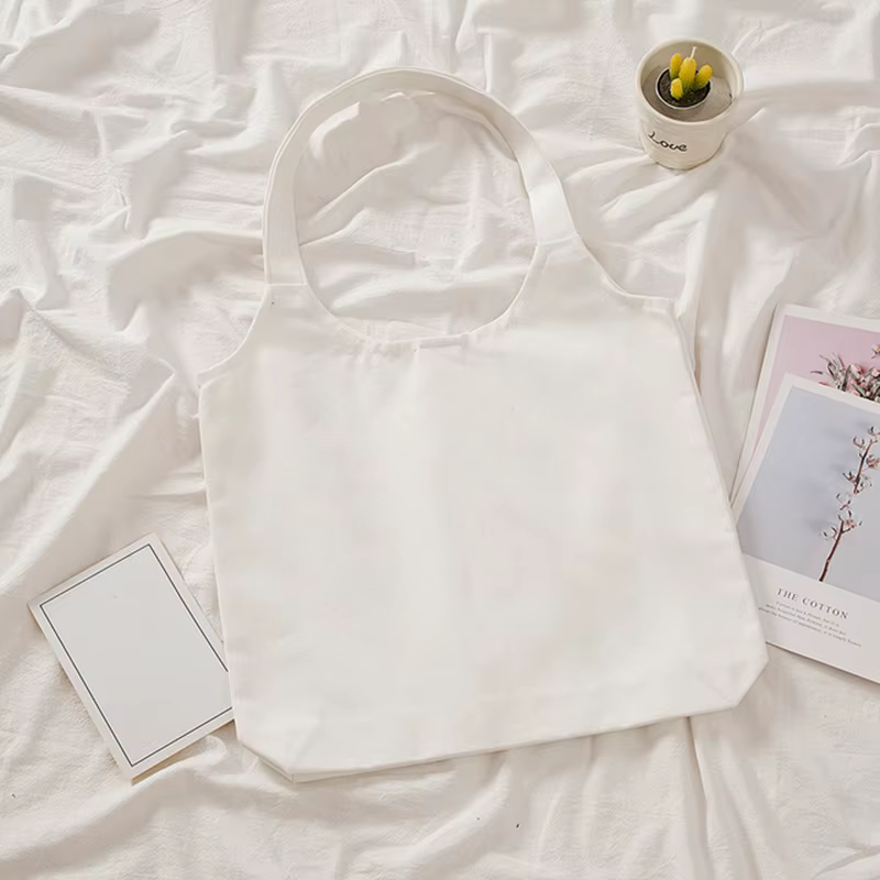 Sac fourre-tout en toile de couleur unie des années 90