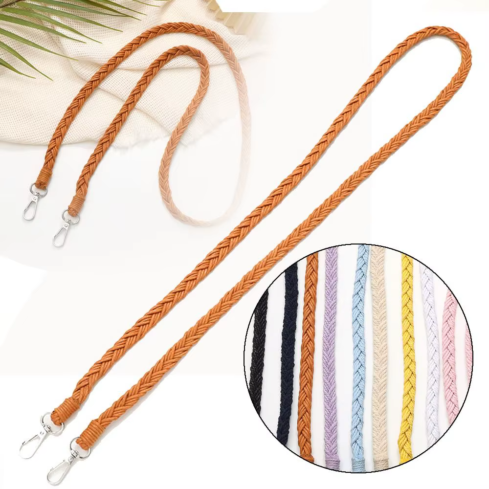 Sangle de sac tressée tissée à la main détachable