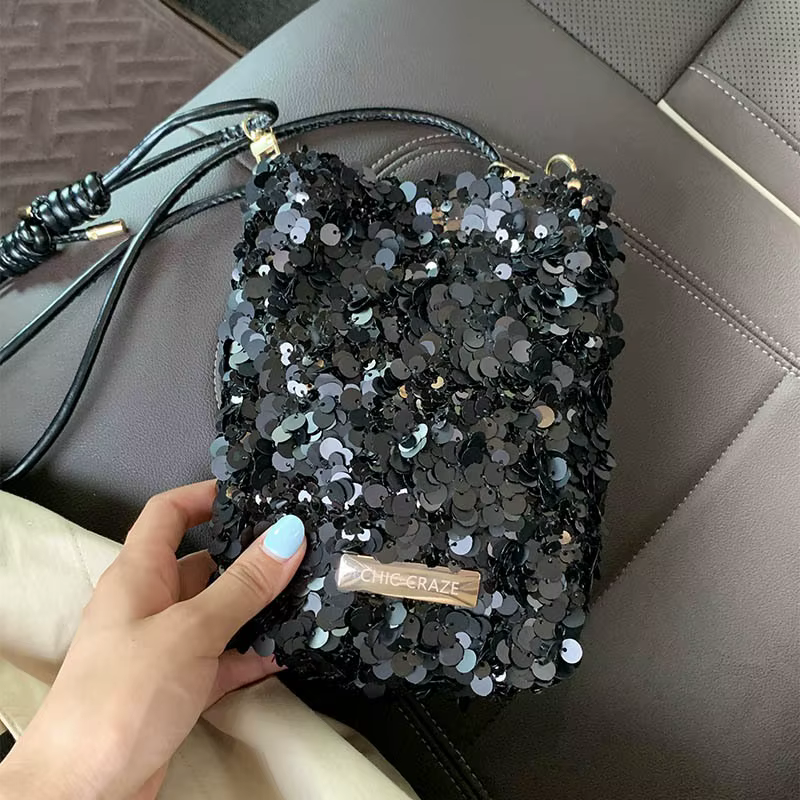 Mini Sacs à Bandoulière à Paillettes pour Femmes 2026 – Nouveaux