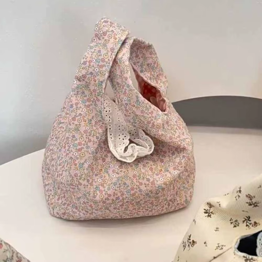 Sac à main doux et frais à motif floral