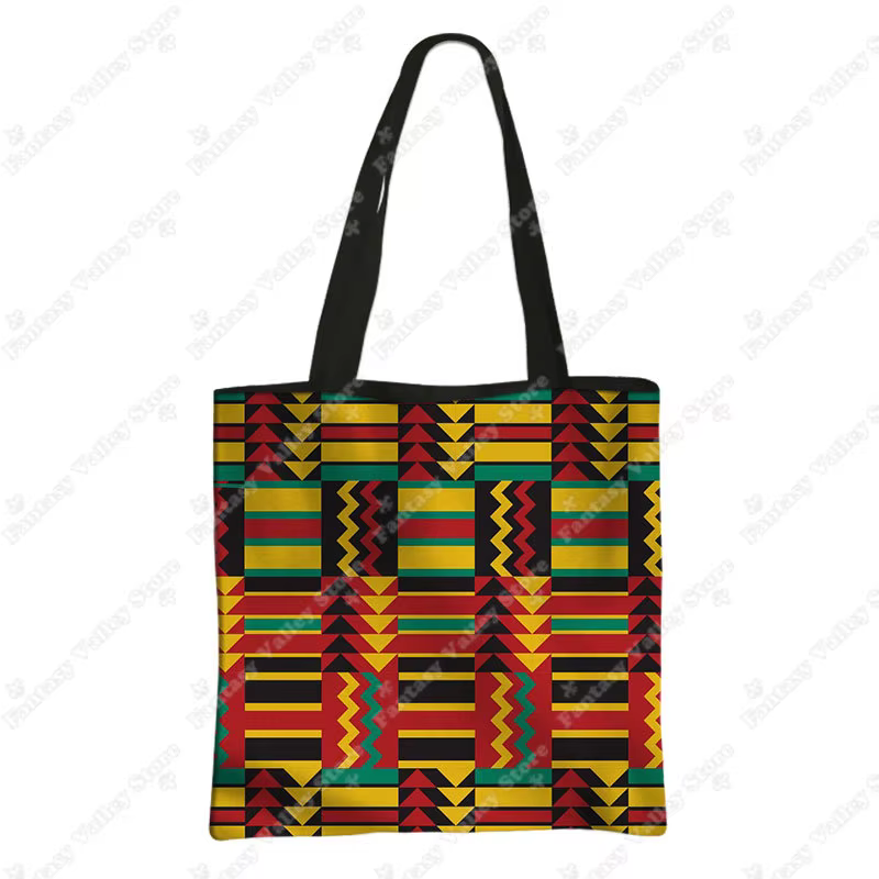 Sac de courses imprimé éthique Tribal Afro