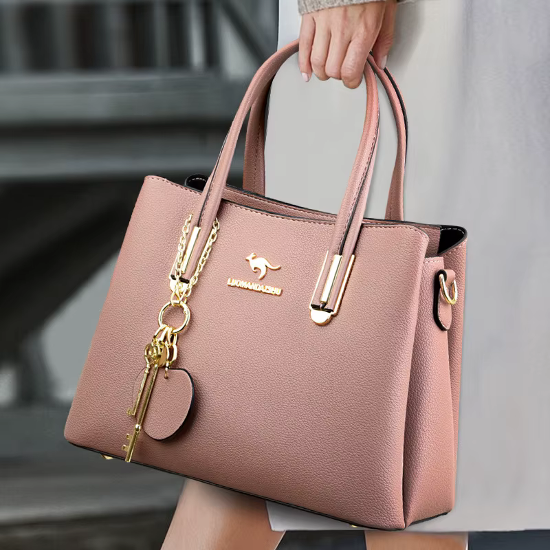 Sac à main femme grande capacité à trois compartiments