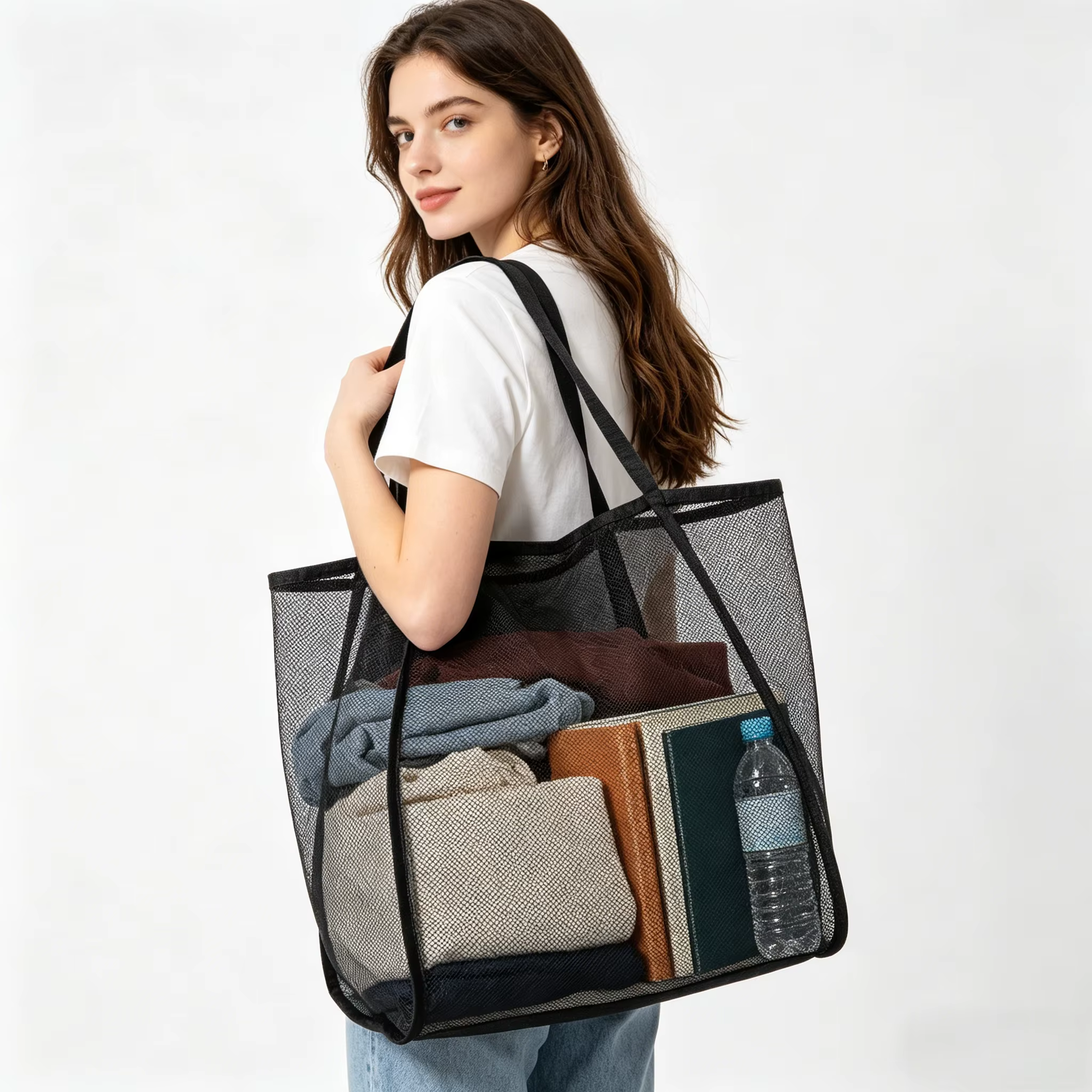 Sac de plage en maille