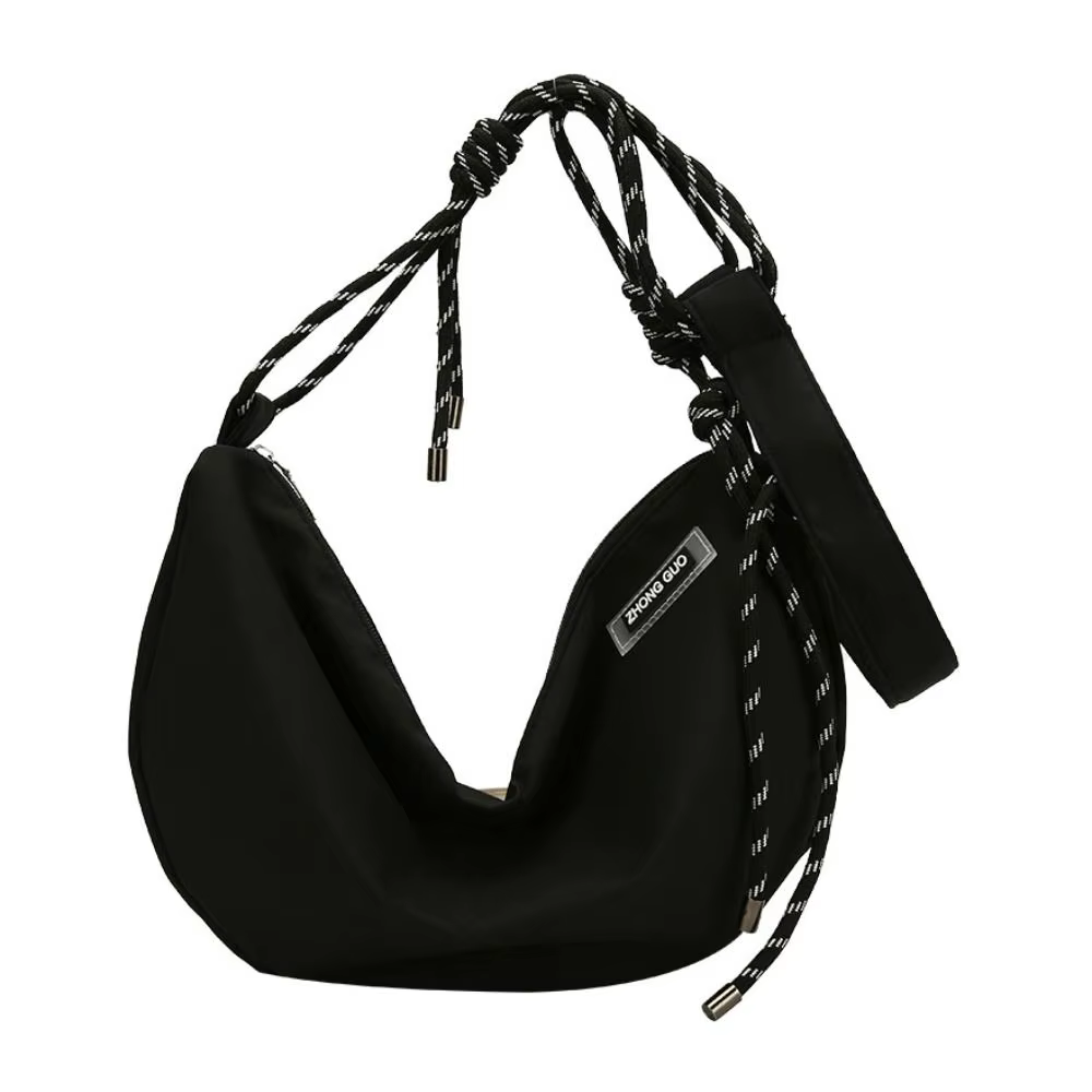 Sac bandoulière demi-lune en nylon