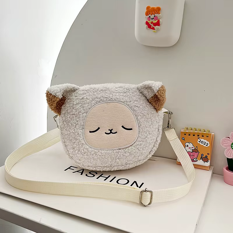 Style japonais Kawaii sac femmes dessin animé en peluche sac à bandoulière