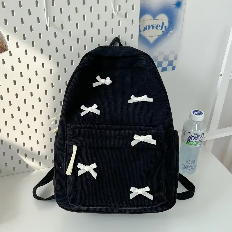 Sacs à dos esthétiques à nœud papillon mignons