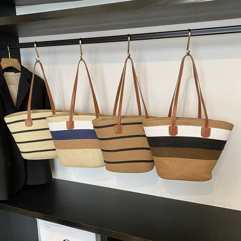 Sac à langer en cuir de luxe élégant