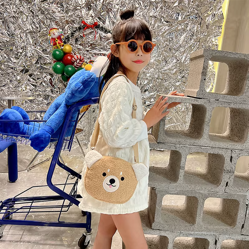 Style japonais Kawaii sac femmes dessin animé en peluche sac à bandoulière