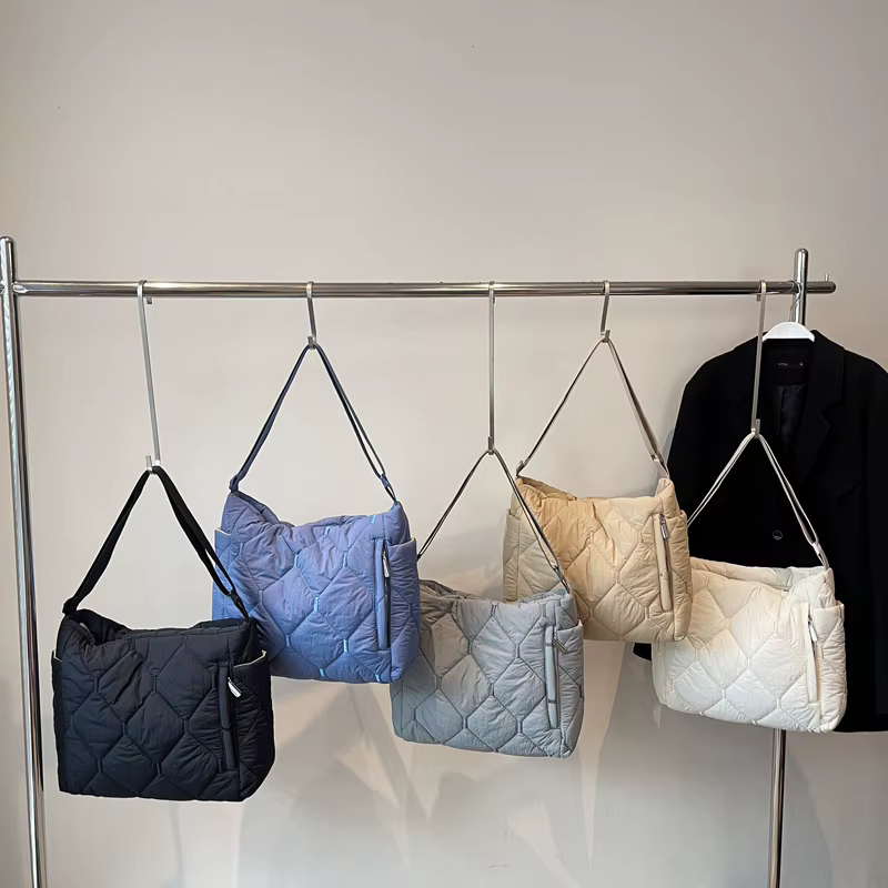 2025 nouveau sac à main d'hiver mode espace coton sacs