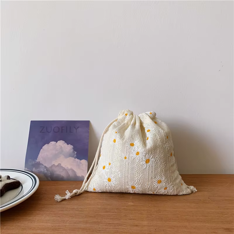 Sac en lin de coton de style japonais pour femmes