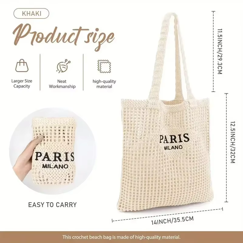 Sacs de plage en paille tendance pour femmes