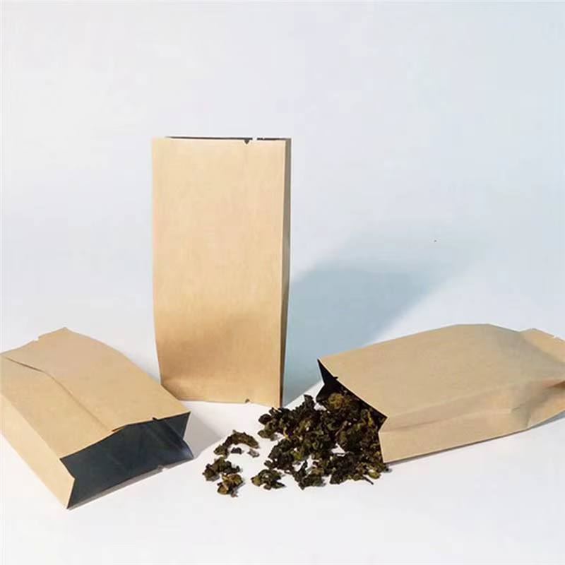 100Pcs sac en papier Kraft pochette Vintage petit