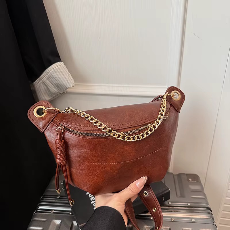 Sac de taille tendance pour femmes en cuir Pu Fanny