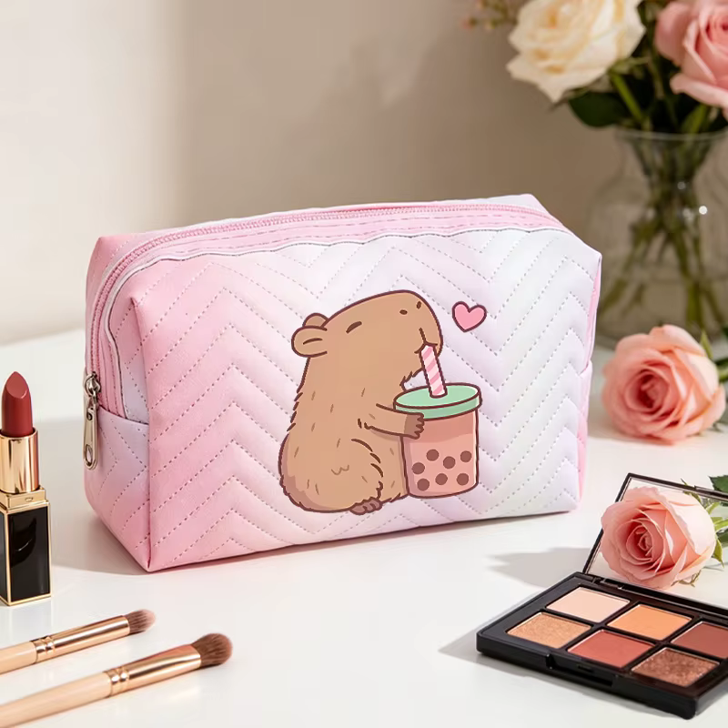 Trousse de Maquillage Capibara Attrayante pour Femmes
