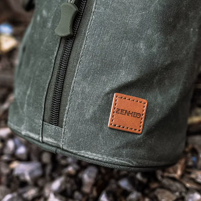 Pochette vintage multifonction en toile cirée pour le camping en plein air