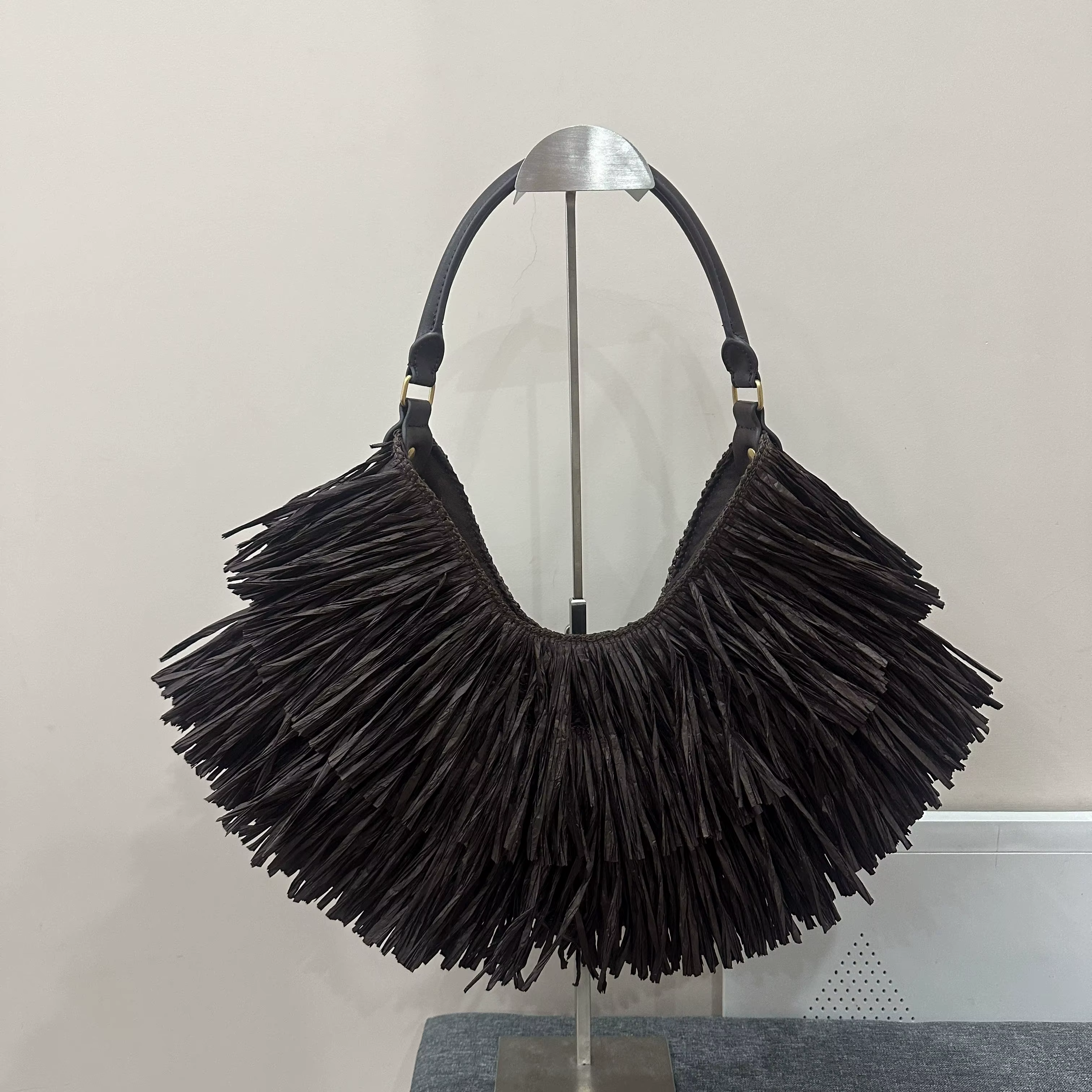 Sac fourre-tout bohème vintage à franges
