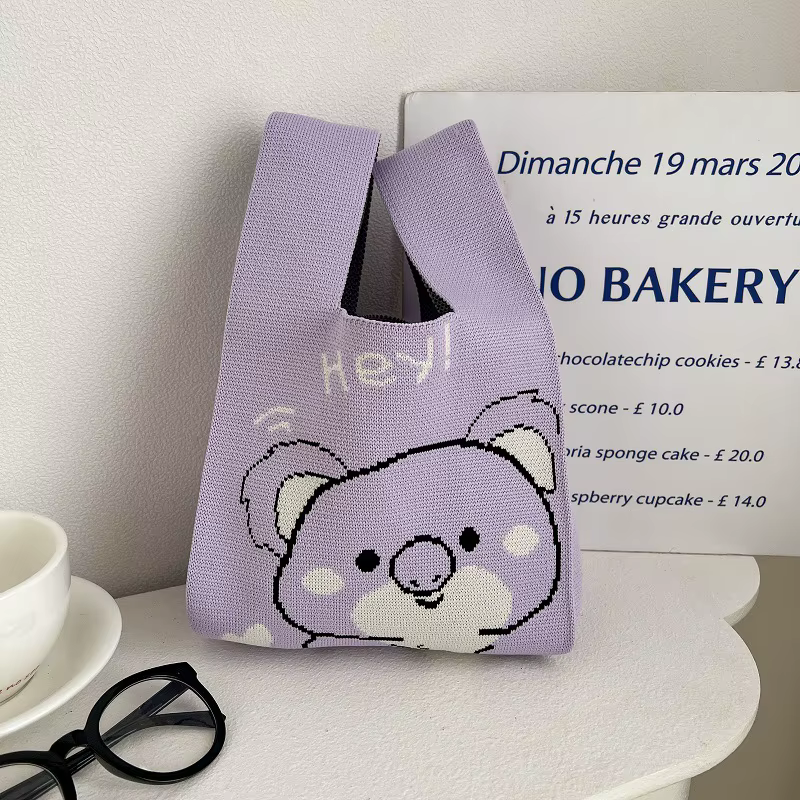 Sac à main rétro à rayures pour femmes