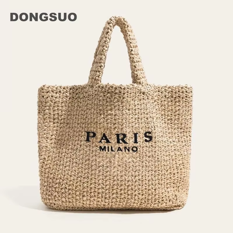 Sac à main en raphia pour femmes
