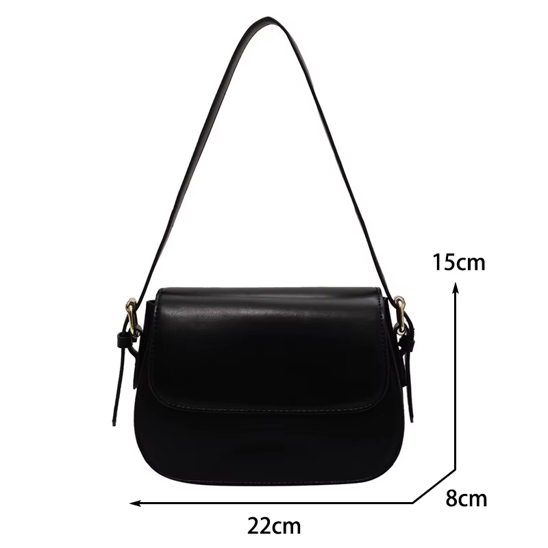 Petit sac de selle rétro à Texture avancée pour femmes