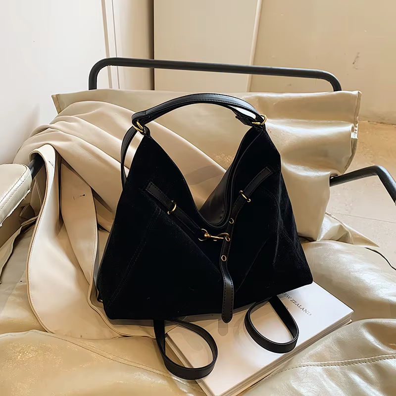 Sacs à bandoulière monochromes décontractés pour femmes, compartiment intérieur, fermeture éclair, sacs à main souples pour PC, épissage, mode, offre spéciale, 2024