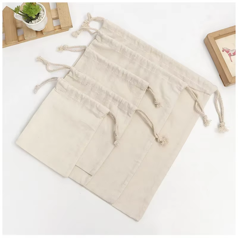 Sac en toile de coton avec logo personnalisé