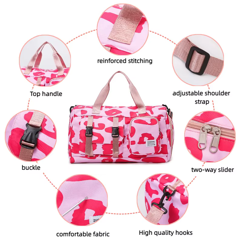 Sac de sport tendance à imprimé léopard