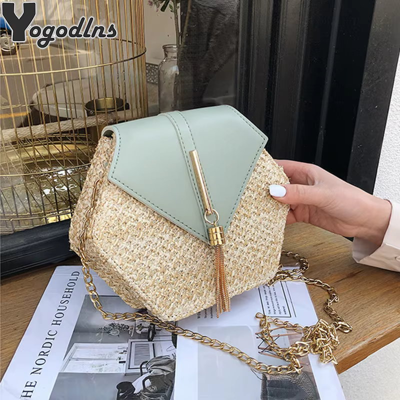 Sac à main en rotin pour femmes