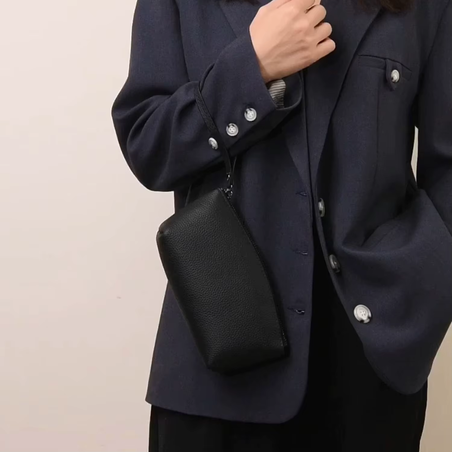 Sac à main en cuir véritable pour femme