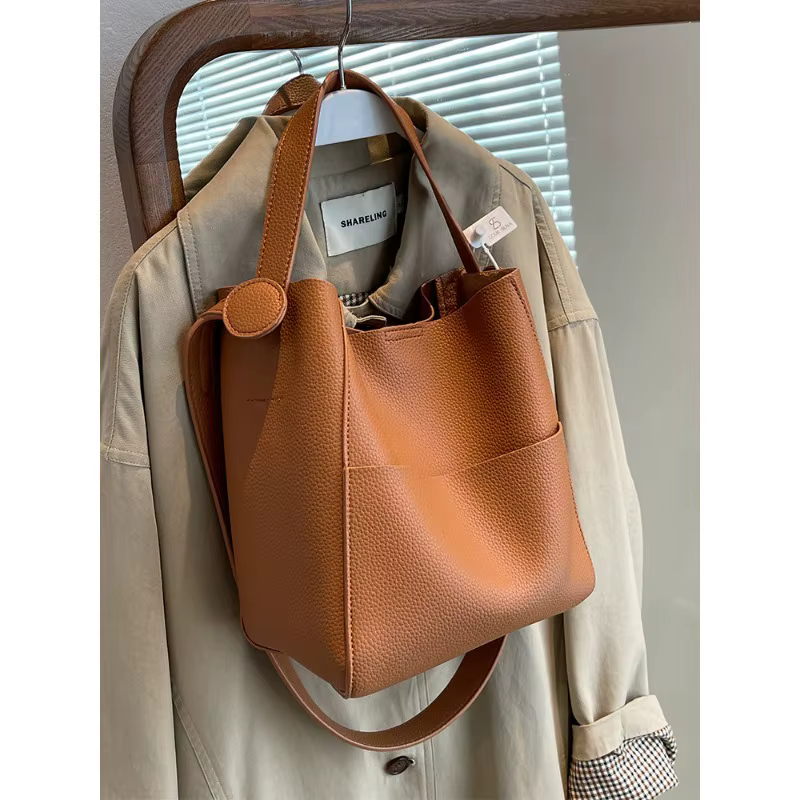 Nouveau sac seau en cuir marron CEEKAY 2026