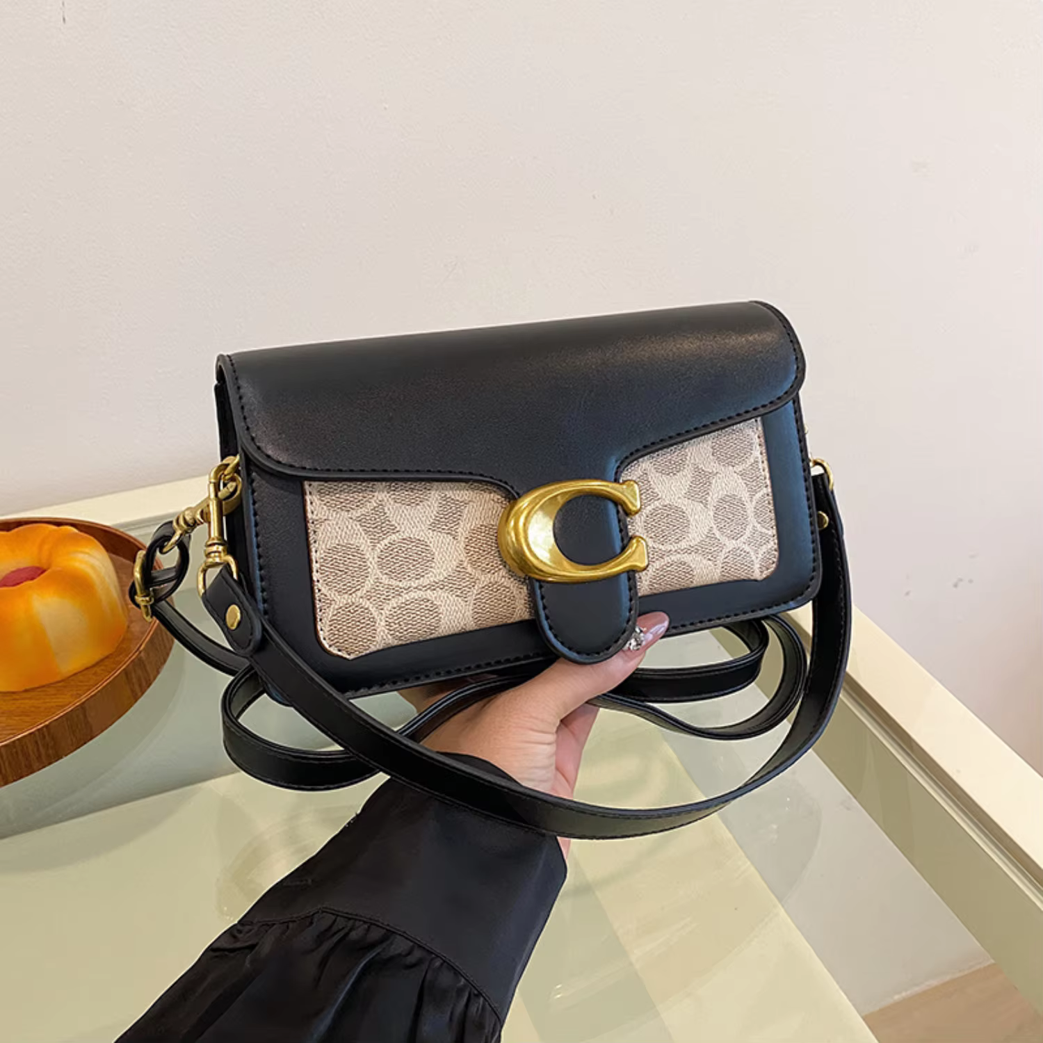 Sac à main vintage fleuri de haute qualité
