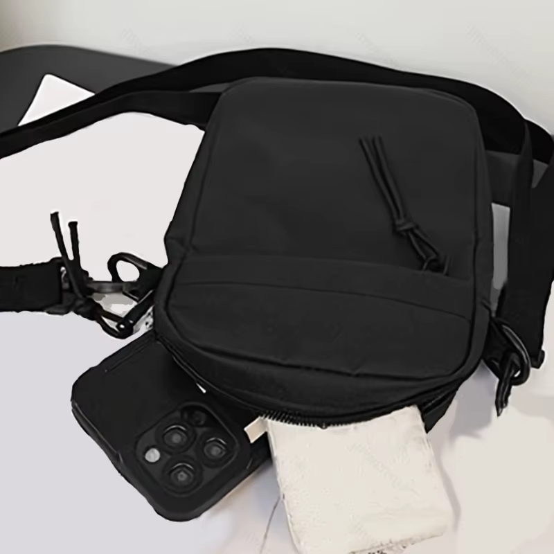 Sac à bandoulière unisexe de couleur unie