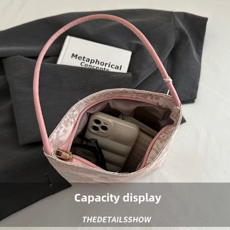 Sac à bandoulière brodé chinois à la mode