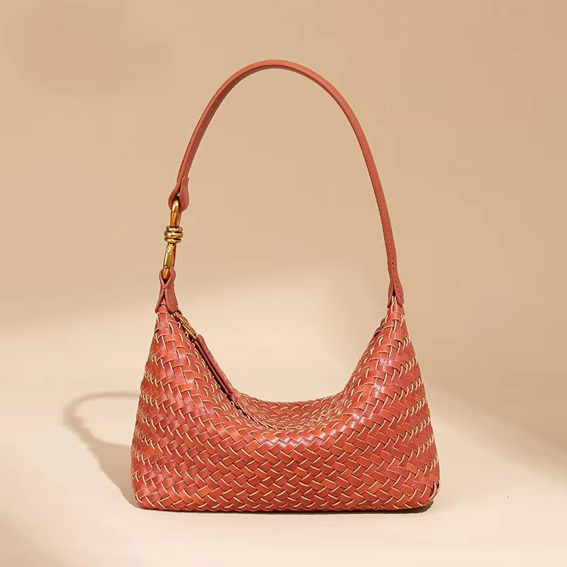 Nouveau Sac Hobo Tissé Élégant pour Femme 2026 – Sac à Bandoulière Polyvalent en PU pour Tenue Quotidienne
