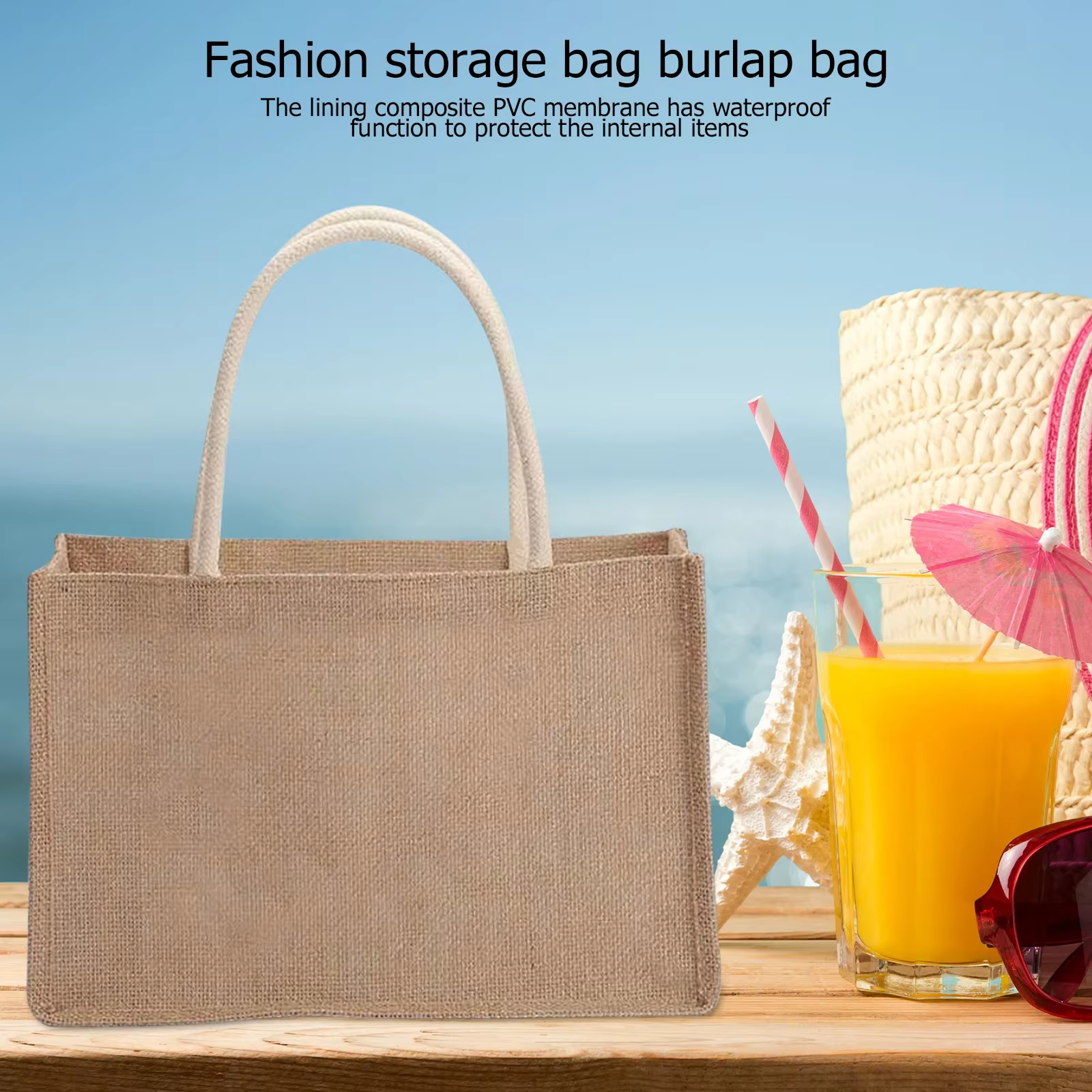 Sacs fourre-tout en toile de Jute vierge