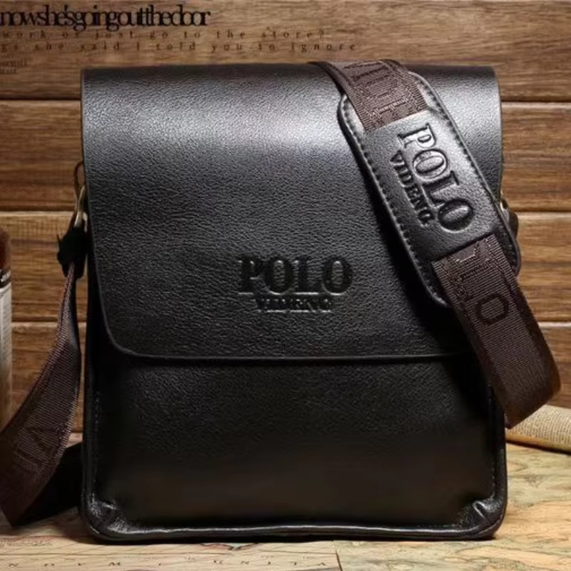 Sac à bandoulière Polo d'affaires décontracté Paul sac en cuir Vertical sac