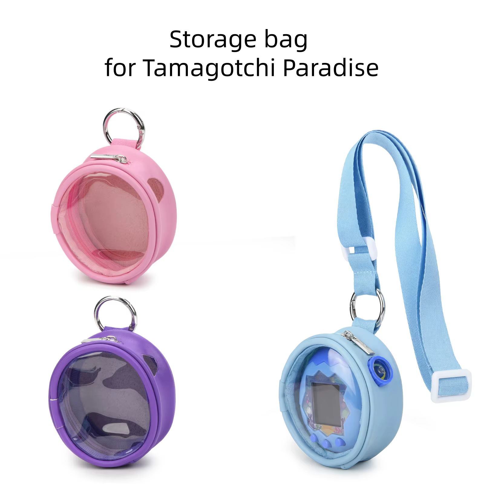 Cette pochette de rangement est conçue pour Tamagotchi Paradise et sert à protéger et à ranger les accessoires.