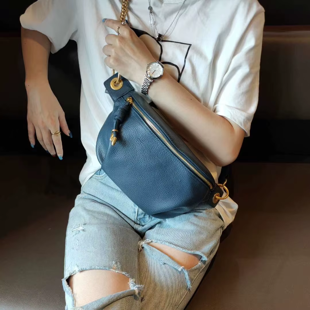 BRIGGS – sac à bandoulière multifonctionnel en cuir véritable gaufré pour femmes, sacoche de poitrine, accessoire féminin à la mode