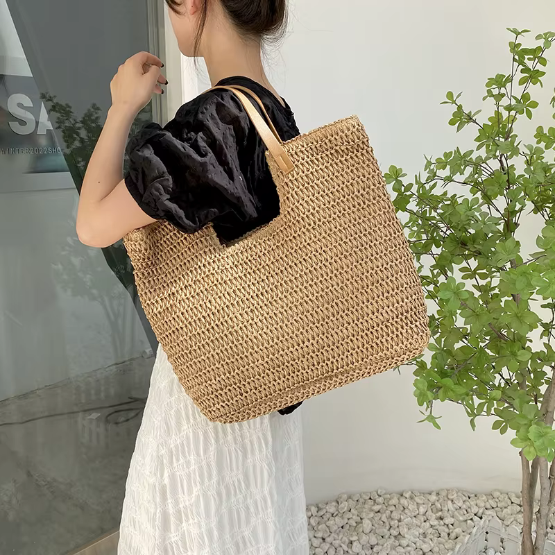 Sac à main en paille pour femmes