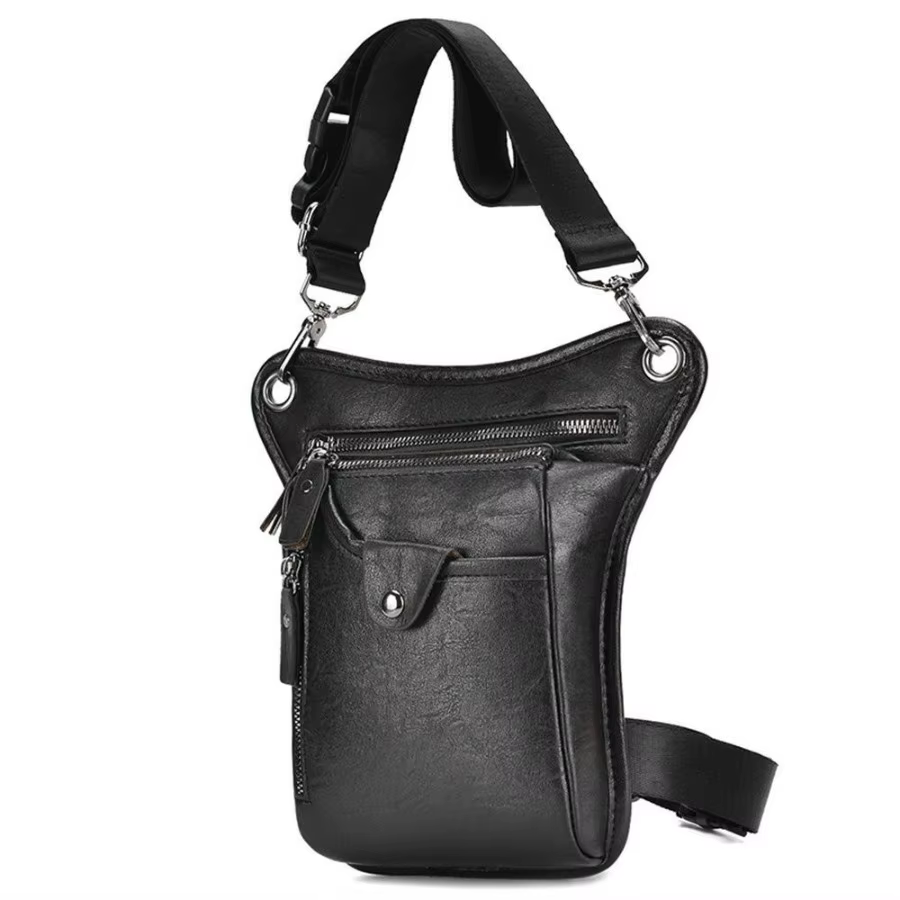 Sac de taille Vintage en PU pour hommes et femmes