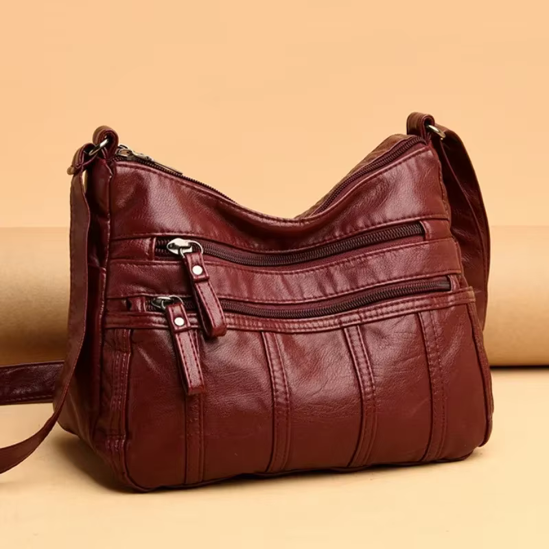 Sacs à bandoulière en cuir souple pour femmes
