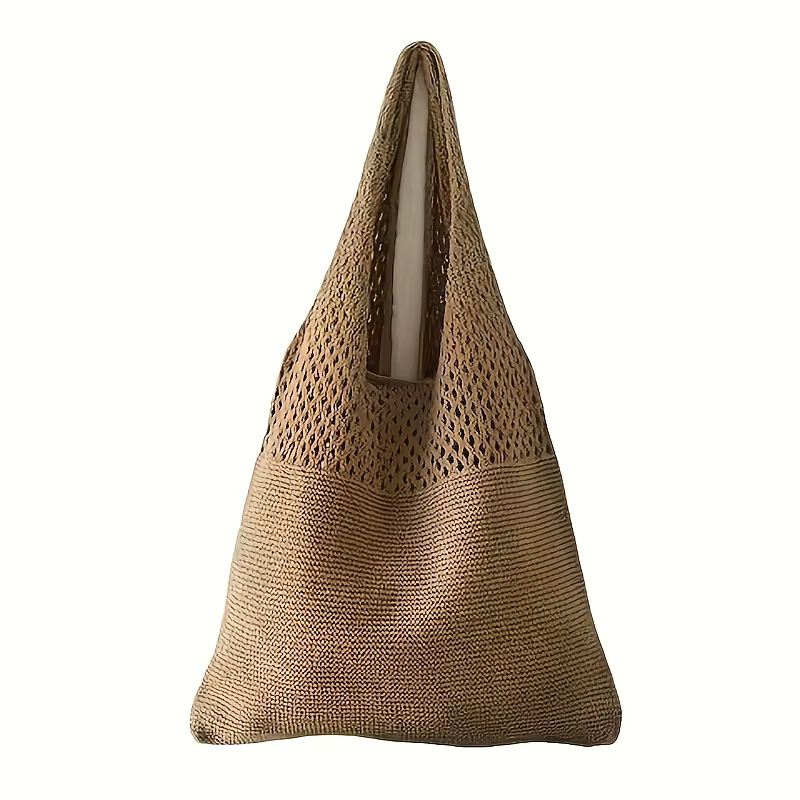Sac fourre-tout en tricot bohème pour femmes