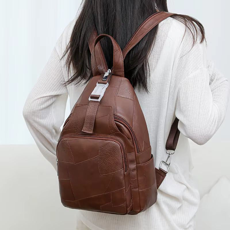 Sacs à dos multifonctions en cuir PU pour femmes