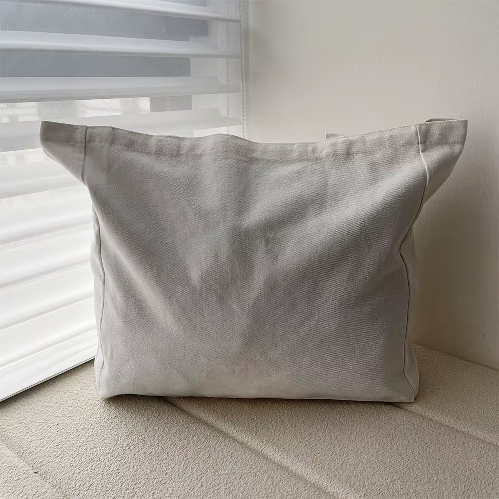 Sac à provisions en toile brodée pour femme