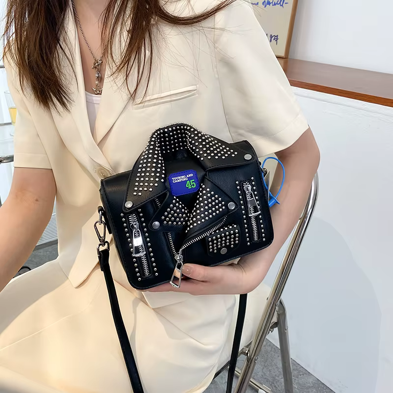 Vestes de marque sacs pour femmes mode clouté sac à bandoulière personnalité