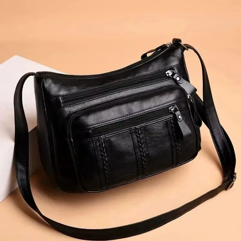 Sac à bandoulière multicouche léger pour femmes