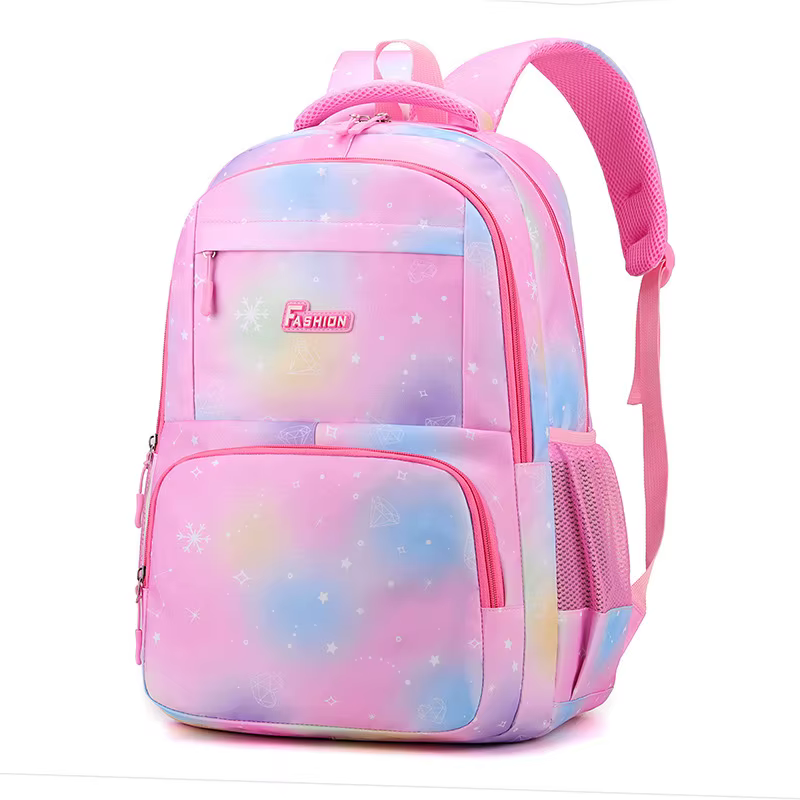 Sac à dos de mode de haute qualité pour filles élèves du primaire niveaux 3-6 dégradé de couleur Campus Double sac à bandoulière