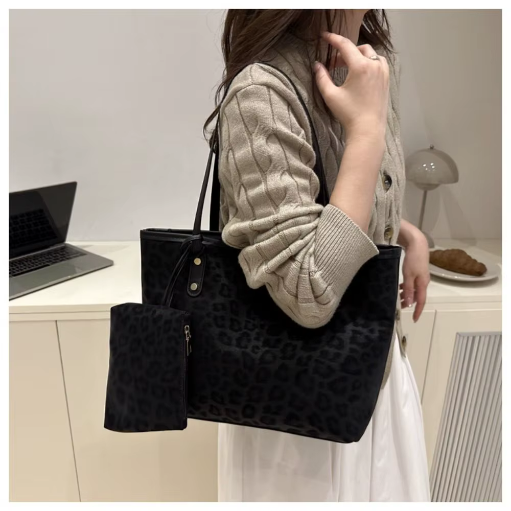 Sac fourre-tout Vintage imprimé léopard pour femmes