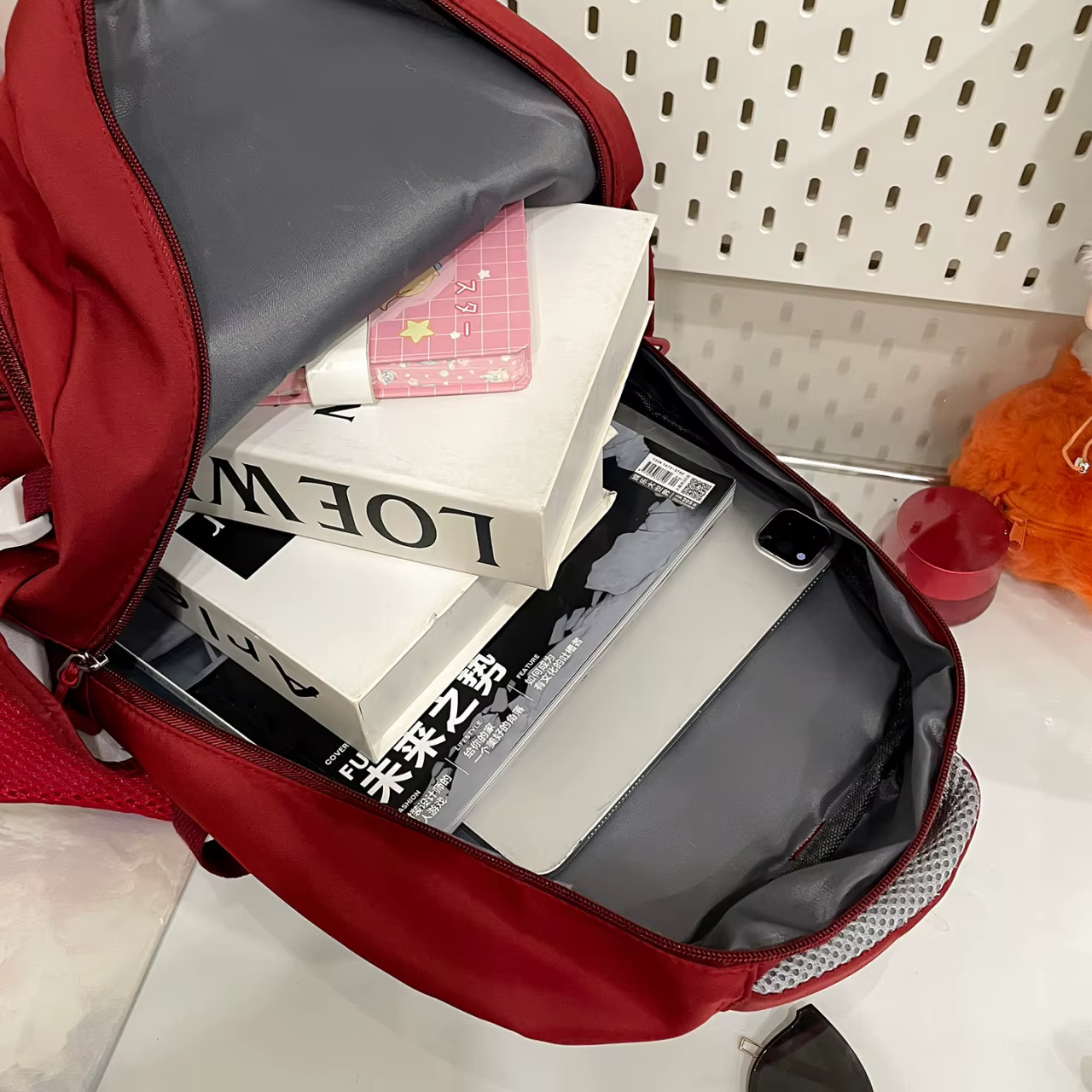 Personnalité décontracté grande capacité sac à dos pour femmes Version coréenne polyvalent lycée collège Internet célébrité