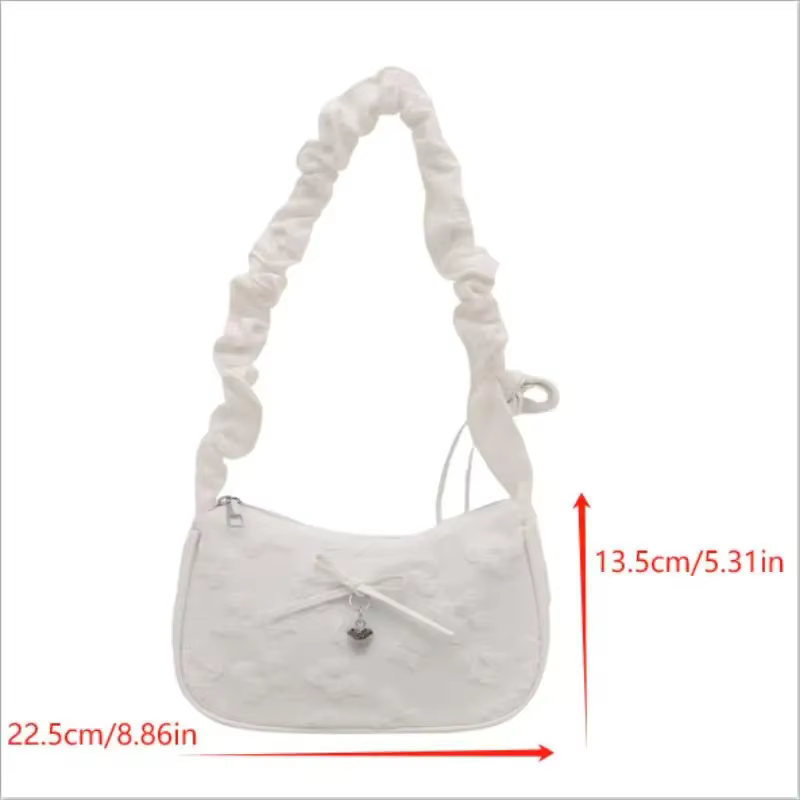 Sac à main Chic en forme de croissant pour femmes