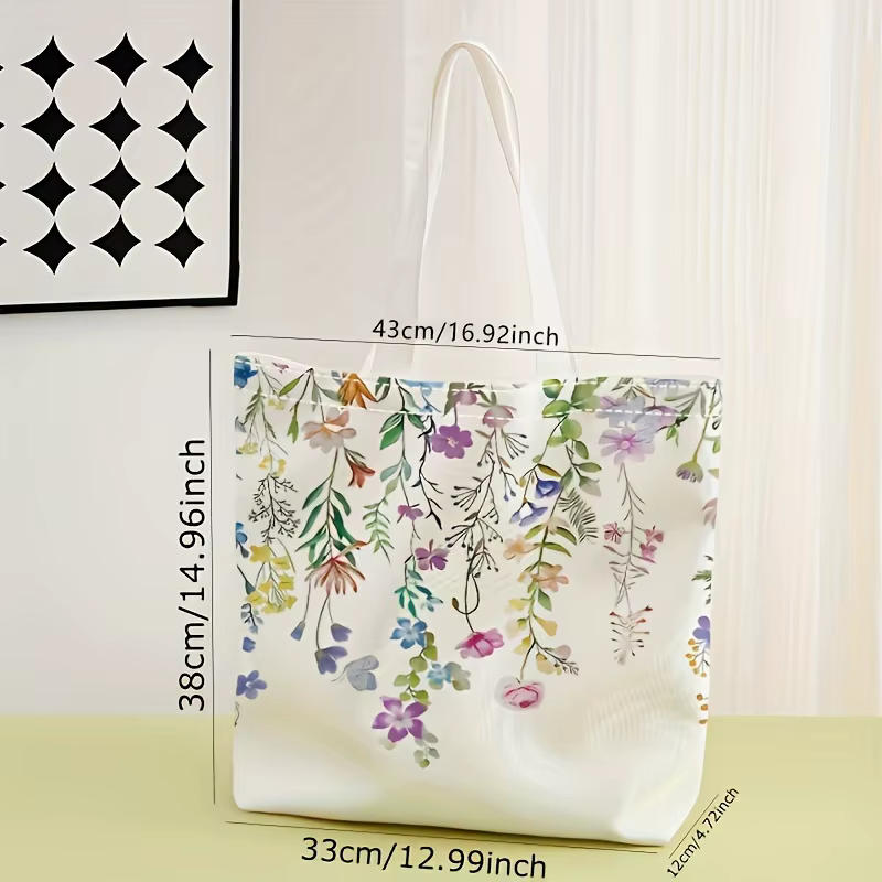 Sac fourre-tout imprimé fleur